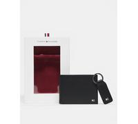 Tommy Hilfiger - Set regalo nero con portafoglio e portachiavi One Size