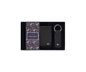 TOMMY HILFIGER Set regalo portafoglio e portachiavi nero