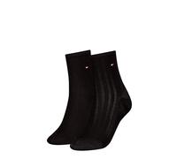 Tommy Hilfiger Shine Calzini Corti, Nero, 39-42 Donna