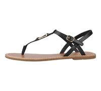 Tommy Hilfiger, ,Shoes ,Donna ,Nero ,36 EU Leather Thong Sandal