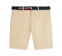 Tommy Hilfiger, ,Shorts ,Uomo ,Beige ,W33 Denton Belted Twill Slim 9.5 Inseam Shorts
