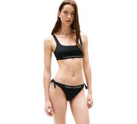 Tommy Hilfiger Side Tie Cheeky Bikini Uw0Uw04497, Bikini con Lacci Laterali, Donna, Nero (Black), S