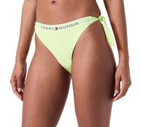 Tommy Hilfiger Side Tie Cheeky Bikini Uw0uw04497 Nodo Laterale, Verde (Faded Lime), S Donna