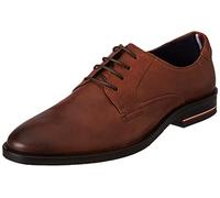 Tommy Hilfiger Signature Hilfiger Lth Shoe FM0FM04216, Derby Uomo, Marrone (Winter Cognac), 40 EU