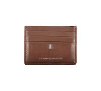 Tommy Hilfiger Sleek Leather Card Holder with Contrast Detailing
