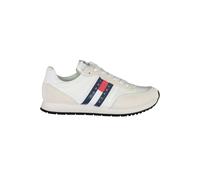 Tommy Hilfiger Sleek White Sneakers with Contrasting Details - EU43/US10
