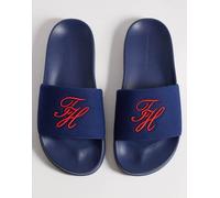 Tommy Hilfiger - Sliders da piscina blu ricamate-Blu navy 45