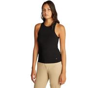 Tommy Hilfiger Canotta Donna Rib Top Elasticizzata, Nero (Black), M