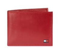 Tommy Hilfiger Slim Bifold Wallet Accessori da Viaggio-Portafoglio bi-Fold, Rosso Intenso, Taglia Unica Uomo