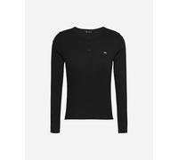 Tommy Hilfiger Slim Button W - T-shirt - Donna - Nero M