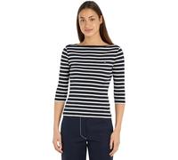 Tommy Hilfiger New Cody Slim Boat-NK 3/4SLV WW0WW40589, Donna, Blu (Breton STP/Desert Sky/Ecru), XXS