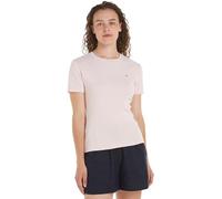 Tommy Hilfiger Slim Cody C-Nk Ss Ww0Ww40587, Top in Maglia a Maniche Corte, Donna, Rosa (Whimsy Pink), XL