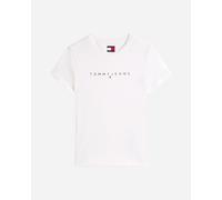 Tommy Hilfiger Slim Linear Logo W - T-shirt - Donna - Bianco M