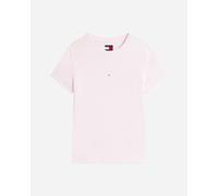 Tommy Hilfiger Slim Multi Linear W - T-shirt - Donna - Rosa L