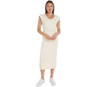 Tommy Hilfiger Slim Rib Drs Midi cap Sleeve da Donna Calico M, Calico, M