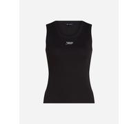 Tommy Hilfiger Slim Script Rib W - Canotta - Donna - Nero S