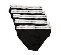 Tommy Hilfiger Slip Uomo Confezione 5 Slip Mutande Elastico a Vista Cotone Elasticizzato Underwear Articolo UM0UM02905, 0SJ Black/Black/Black/Black/Black, XXL