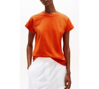 Tommy Hilfiger Slub Mdrn Slim Fit T-shirt Brilliant Orange Taglia: XXS | T-shirt Outlet | Donna | Arancione
