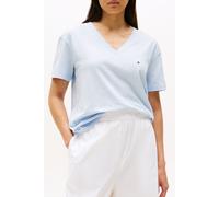 Tommy Hilfiger Slub Mdrn V-nk Ss T-shirt Breezy Blue Taglia: XL | T-shirt Outlet | Donna | Blu