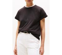 Tommy Hilfiger Slub Modern T-shirt Slim Fit Black Taglia: XS | Maglie Sportivi Outlet | Donna | Nero