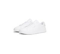 Tommy Hilfiger Uomo Sneakers Court Detail Essential in Pelle, Bianco (White), 44