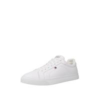 Tommy Hilfiger Uomo Sneakers Court Icon Flag Essential in Pelle, Bianco (White), 45