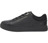 Tommy Hilfiger Sneaker da Donna Casual Cupsole FW0FW09020 Bassa, Nero (Nero), 37, Black, 37 EU