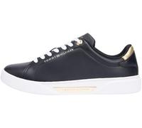 Tommy Hilfiger Sneaker da Donna Essential Chic Court Fw0fw09019Low Top, Black, 37 EU