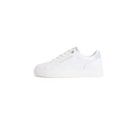 Tommy Hilfiger TH Feminine Cupsole Leather Fw0fw09105, Basso Top Donna, Beige (White/Breezy Blue), 39 EU