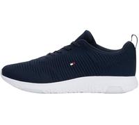 Tommy Hilfiger Sneaker Uomo Corporate Knit Rib Runner, Blu (Desert Sky), 44