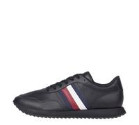 Tommy Hilfiger Sneakers Basse da Uomo Marchio, Modello Runner Evo Mix Ess FM0FM05121, Realizzato in Pelle. Nero