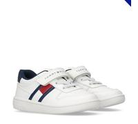 Tommy Hilfiger Sneakers Basse Stringate/con Velcro, Skyler, Bianco/Blu