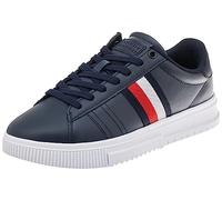 Tommy Hilfiger Sneakers con Suola Preformata Uomo Supercup Leather Scarpe, Blu (Desert Sky), 46 EU