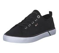 Tommy Hilfiger Sneakers Donna Canvas Scarpe, Nero (Black), 39
