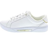 Tommy Hilfiger Sneakers Donna Court Basse Scarpe, Bianco (White), 36