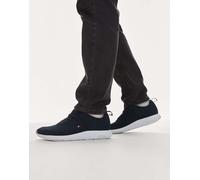 Tommy Hilfiger - Sneakers stile runner in maglia nere e bianche-Nero 40