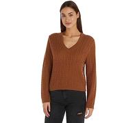 Tommy Hilfiger Soft Wool Ao Cable V-nk Sweater Ww0ww39887 Maglioni Donna