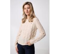 Tommy Hilfiger - Soft Wool Cable C-Nk WW0WW43586ADK Bianco - Abbigliamento XL Bianco