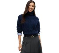 Tommy Hilfiger - Soft Wool Cable Roll WW0WW46791 Blu - Abbigliamento XS Blu