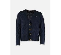 Tommy Hilfiger - Soft Wool Cable V-Nk WW0WW43089 Blu - Abbigliamento M Blu