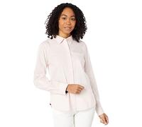 Tommy Hilfiger Solid Button Collared Shirt with Adjustable Sleeves Camicia Down, Ballerina Rosa, XS Donna