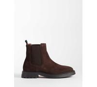 Tommy Hilfiger stivaletti Chelsea in vera pelle scamosciata Soho marrone scuro 45