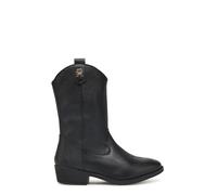 Tommy Hilfiger stivali camperos bambina in ecopelle nero 36