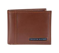 Tommy Hilfiger Sw-915675-tan Accessori da Viaggio-Portafoglio in Pelle, bi-Fold, Sottile, Beige Chiaro, Taglia Unica Uomo