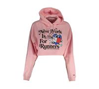 Tommy Hilfiger, ,Sweatshirts & Hoodies ,Donna ,Rosa ,M Felpa in Cotone Rosa Stile New York