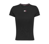 Tommy Hilfiger - T-shirt a costine a maniche corte - - Tops - Donna - Nero - S