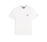 Tommy Hilfiger Script Monogram Swimshop Tee Mw0mw43066 Maglietta S/S, White (Ecru), L Uomo