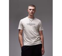 Tommy Hilfiger - T-shirt bianco sporco con logo grande al centro 52
