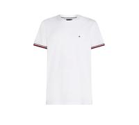 Tommy Hilfiger Global Stripe Cuff Tee Mw0Mw38630 Maglietta S/S, White (White), XXL Adulto