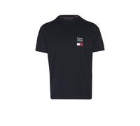 Tommy Hilfiger, ,Tops ,Uomo ,Blu ,2XL Brand Love Text Stack Tee